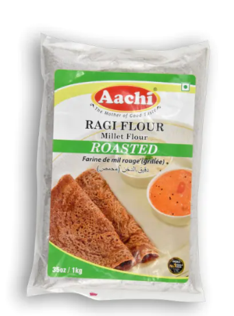 AACHI Ragi Flour Millet Flour Roasted 35 OZ